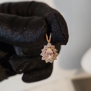 Vintage | CZ Vermil Pendant